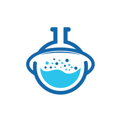 Lab vector logo template design.