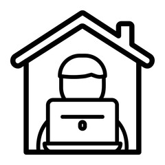 work from home icon