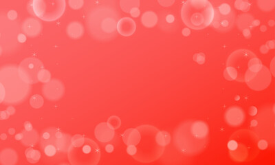 Vector abstract red bokeh background design