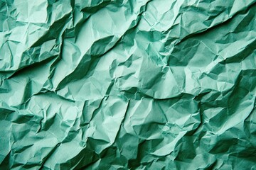 Paper green recycled paper crumpled texture background