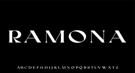 RAMONA. the luxury and elegant font glamour style	
