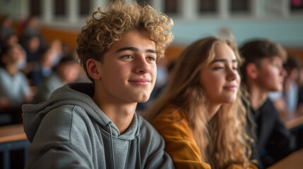 High school students in a classroom 