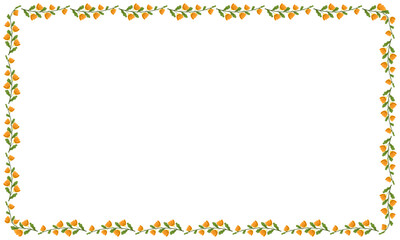 Vector beautiful floral frame latest design element