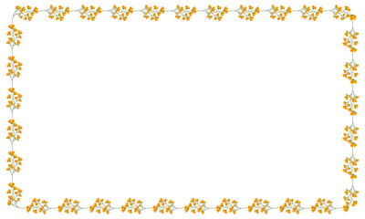 Vector beautiful floral frame latest design element