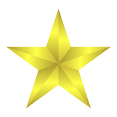 Vector star icon golden sign. vector illustration