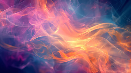 Fototapeta premium Fluid Movement with Bold Color Palette Abstract Futuristic Background