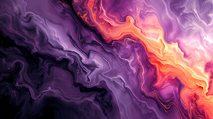 Obraz premium Fluid Movement with Bold Color Palette Abstract Futuristic Background