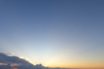 sunset with clouds. clouds in the sky. sky during dusk.