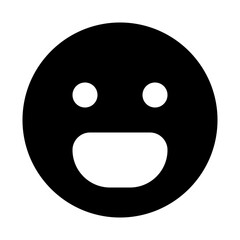 Fototapeta premium Glad Solid Icon