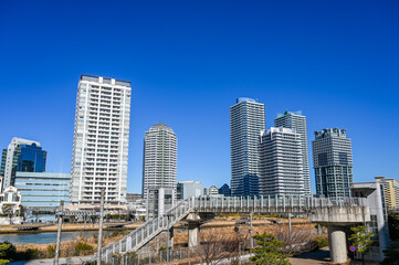 Fototapeta premium 横浜みなとみらいの都市風景