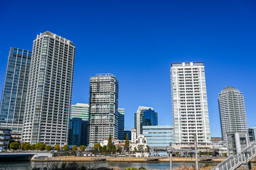 Fototapeta na wymiar 横浜みなとみらいの都市風景