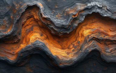 Rotten driftwood texture wallpaper. - obrazy, fototapety, plakaty