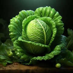 Obraz premium Smooth Finish Cabbage Vegetable