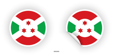 Decorate with pride using our Burundi Sticker Flag Icon Set. Express your identity in a vibrant and compact design, perfect for diverse projects and cultural displays
