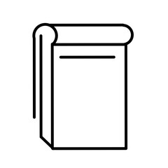 Brochure line icons set