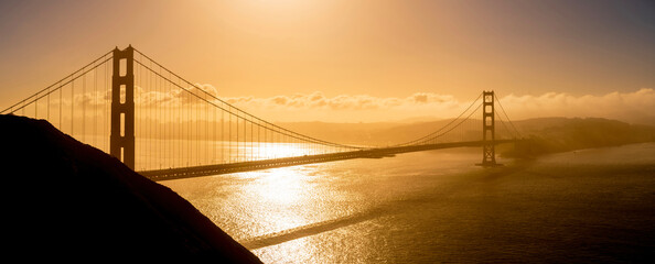 Golden Gate in San Francisco, California, United States, possibly the most famous bridge in the...