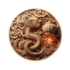 the Chinese New Year with Dragon Icon and symbol in Chinese culture