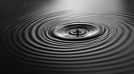 Abstract ripple vibrations on water in monotone, creating a visually dynamic effect