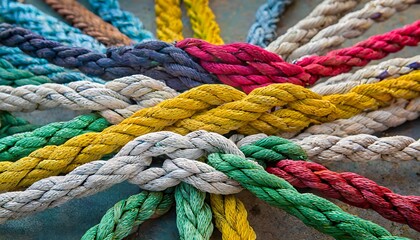 close up of rope, Strong diverse network rope team concept integrate braid color background cooperation empower power wallpaper