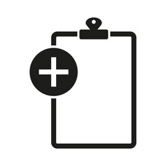 Medical report icon. Vector illustration. EPS 10.