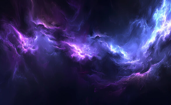 abstract purple and blue clouds