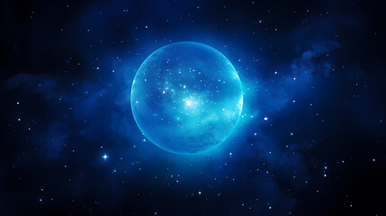 Fototapeta premium Galaxy nebula background in space, 3D illustration of nebulae in the universe