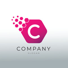 Polygon C Letter Logo Design Vector Template.
Letter C Design Vector with Polygons.
Hexagon C Letter Logo Illusratation.
Alphabet Logo Symbol.