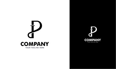 P D or D P initial logo concept monogram,logo template designed to make your logo process easy and approachable. All colors and text can be modified - obrazy, fototapety, plakaty