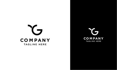 Y G initial logo concept monogram,logo template designed to make your logo process easy and approachable. All colors and text can be modified