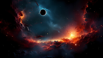 Cosmic background, abstract planet and space background