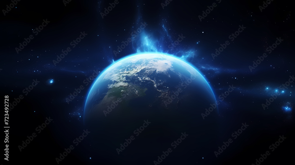 Wall mural cosmic background, abstract planet and space background