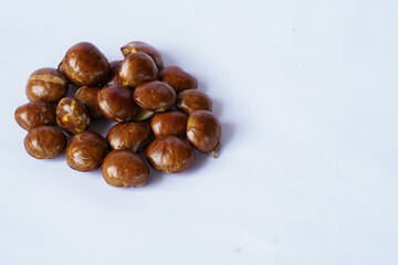 Obraz premium Archidendron pauciflorum, commonly known as djenkol, jengkol or jering is a species of flowering tree in the pea family, Fabaceae. It is native to Southeast Asia, where the seeds are a popular dish.