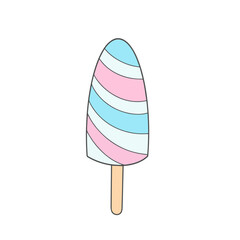 Dairy popsicle vector illustration