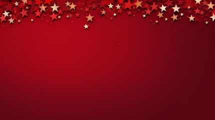 Holiday decorative border, festive background with festive star decoration