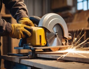 Precision in Motion: Cutting Metal with a Circular Saw