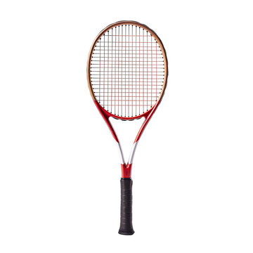 racket and shuttlecock
