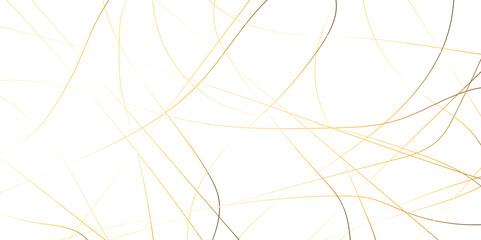 Beautiful golden scribble diagonal background texture. Geometric art random intersecting lines.