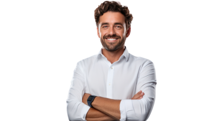 happy businessman,Confident handsome young man smiling at the camera