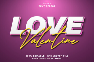 Love Valentine Editable Text Effect