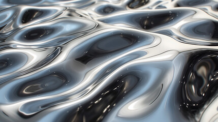 流動性のある金属の接写