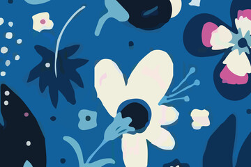 Watercolor and various flowers and birds, beautiful wedding illustrations