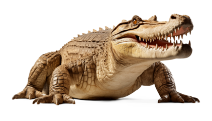 Crocodile Isolated on Transparent Background
