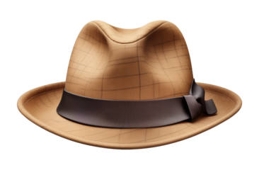 Detective Hat Isolated on Transparent Background
