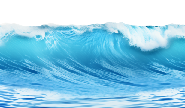 Sea Wave Isolated on Transparent Background
