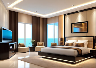 Fototapeta premium Home interior decoration, design and setting concepts and ideas