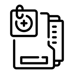 health report Line Icon