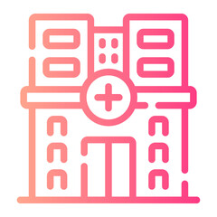 Obraz premium hospital Line Gradient Icon