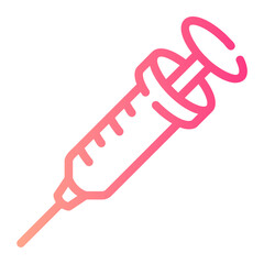 syringe Line Gradient Icon