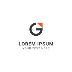 vector logo concept for the initials of the letter G.