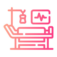 stretcher Line Gradient Icon